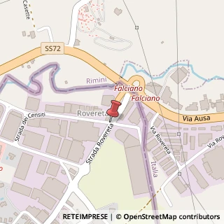 Mappa Strada dei Censiti, 21, 47891 Verucchio, Rimini (Emilia Romagna)