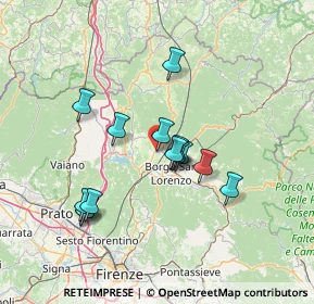 Mappa Via di Rosine, 50038 Scarperia e San Piero FI, Italia (12.44)