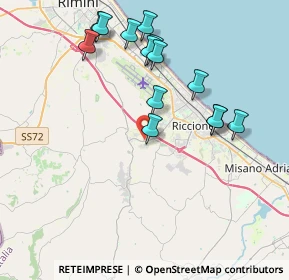 Mappa Viale Mandello, 47838 Riccione RN, Italia (4.05214)