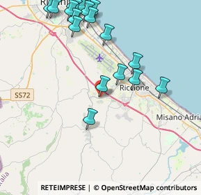 Mappa Viale Mandello, 47838 Riccione RN, Italia (4.98263)