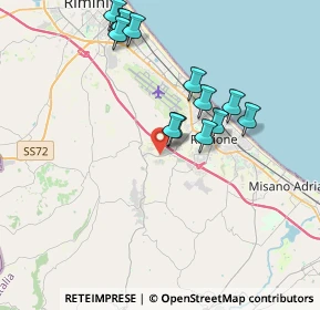 Mappa Viale Mandello, 47838 Riccione RN, Italia (3.74462)