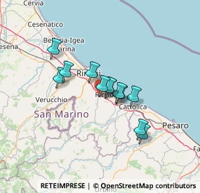 Mappa Viale Mandello, 47838 Riccione RN, Italia (9.68083)