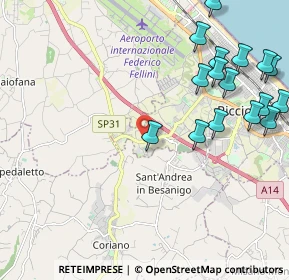 Mappa Viale Mandello, 47838 Riccione RN, Italia (2.66563)