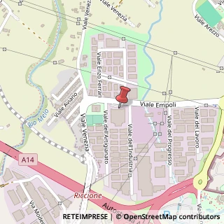 Mappa Viale Empoli, 47838 Riccione, Rimini (Emilia Romagna)