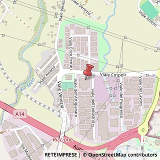 Mappa Via Empoli, 33, 47838 Riccione, Rimini (Emilia Romagna)
