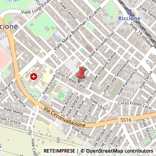 Mappa Corso Fratelli Cervi, 173, 47838 Riccione, Rimini (Emilia Romagna)