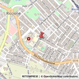 Mappa Viale Lazio,  5, 47838 Riccione, Rimini (Emilia Romagna)