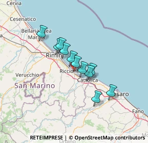 Mappa Viale Galileo Galilei, 47838 Riccione RN, Italia (9.60545)