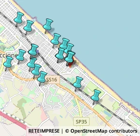 Mappa Viale Galileo Galilei, 47838 Riccione RN, Italia (0.8955)