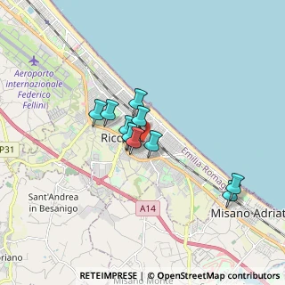 Mappa Viale Diaz, 47838 Riccione RN, Italia (1.21818)