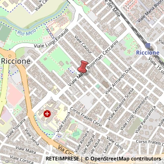 Mappa Viale Maria Ceccarini, 189, 47838 Riccione, Rimini (Emilia Romagna)