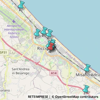 Mappa Viale Farini, 47838 Riccione RN, Italia (1.49417)