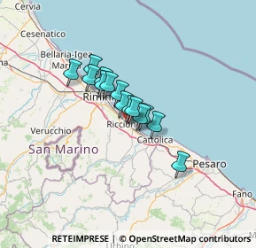Mappa Viale Galliano, 47838 Riccione RN, Italia (8.03714)