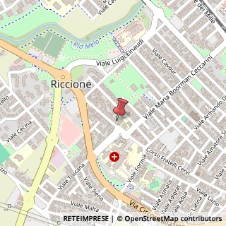Mappa Corso Fratelli Cervi, 61, 47838 Riccione, Rimini (Emilia Romagna)