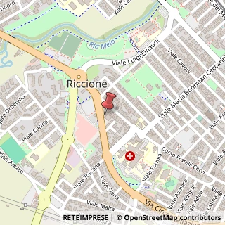 Mappa Corso Fratelli Cervi, 2, 47838 Riccione, Rimini (Emilia Romagna)