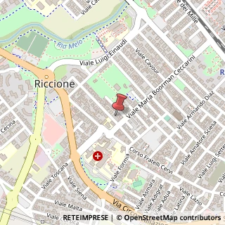 Mappa Viale Maria Ceccarini, 200, 47838 Riccione, Rimini (Emilia Romagna)