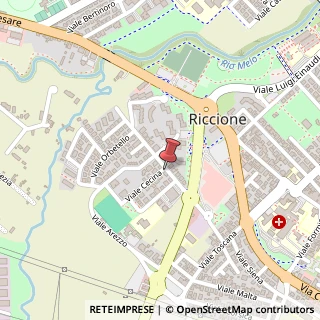Mappa Viale Fiesole, 4, 47838 Riccione, Rimini (Emilia Romagna)