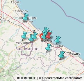 Mappa SP31, 47924 Osteria del Fiume RN, Italia (10.36167)
