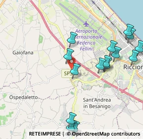 Mappa SP31, 47924 Osteria del Fiume RN, Italia (2.428)