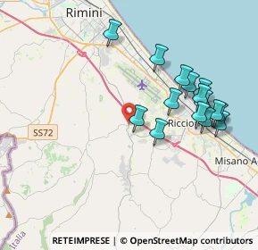Mappa SP31, 47924 Osteria del Fiume RN, Italia (3.88467)