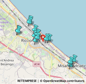 Mappa Viale Francesco Baracca, 47843 Riccione RN, Italia (1.654)