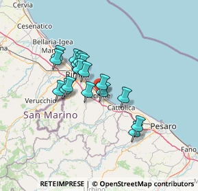 Mappa Viale Minghetti, 47838 Riccione RN, Italia (10.61588)