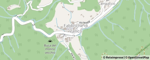 Mappa Fabbriche di Vallico