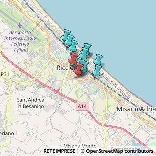 Mappa Viale Circonvallazione, 47838 Riccione RN, Italia (0.91538)