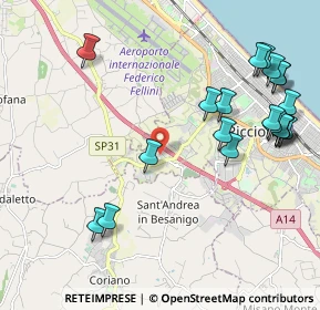 Mappa Viale Sondrio, 47838 Riccione RN, Italia (2.534)