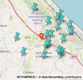 Mappa Viale Sondrio, 47838 Riccione RN, Italia (1.9265)