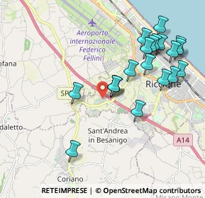 Mappa Viale Sondrio, 47838 Riccione RN, Italia (2.0985)