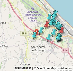 Mappa Viale Sondrio, 47838 Riccione RN, Italia (1.9835)