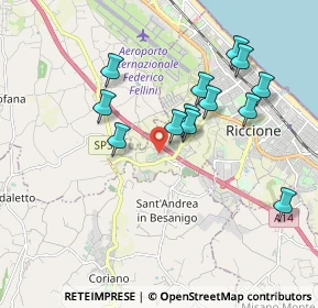 Mappa Viale Sondrio, 47838 Riccione RN, Italia (1.80154)