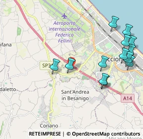 Mappa Viale Sondrio, 47838 Riccione RN, Italia (2.45615)