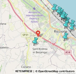 Mappa Viale Sondrio, 47838 Riccione RN, Italia (2.92)