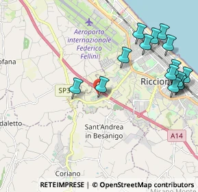 Mappa Viale Sondrio, 47838 Riccione RN, Italia (2.50933)