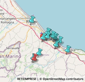 Mappa Viale Sondrio, 47838 Riccione RN, Italia (5.15067)