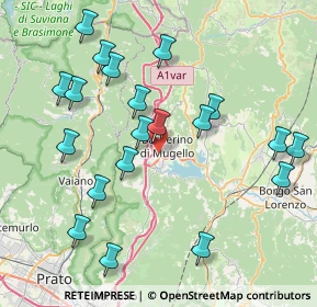 Mappa Via Pian della Fonda, 50031 Barberino di Mugello FI, Italia (8.8665)