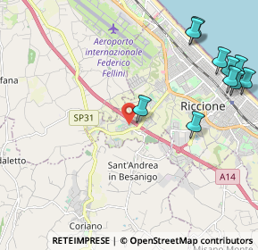 Mappa Viale Sondrio, 47838 Riccione RN, Italia (3.05583)