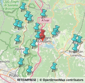 Mappa Via della Colombaia, 50031 Barberino di Mugello FI, Italia (8.901)