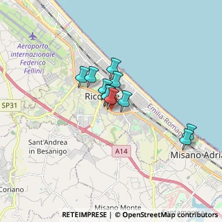 Mappa Viale Frascati, 47838 Riccione RN, Italia (1.18)