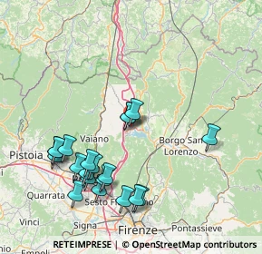 Mappa Via A. Vespucci, 50031 Barberino di Mugello FI, Italia (17.0135)