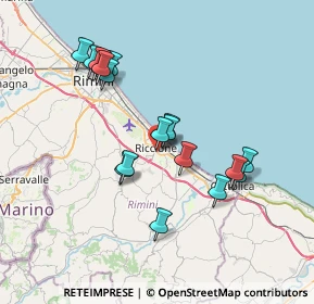 Mappa Viale Circonvallazione, 47924 Rimini RN, Italia (6.77765)