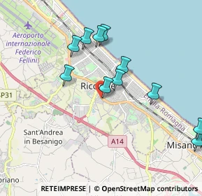 Mappa Viale Circonvallazione, 47924 Rimini RN, Italia (2.17083)