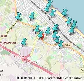 Mappa Viale Circonvallazione, 47924 Rimini RN, Italia (1.0155)