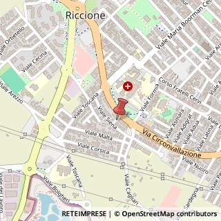 Mappa Viale Prato, 1, 47838 Riccione, Rimini (Emilia Romagna)