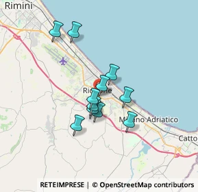 Mappa Viale Circonvallazione, 47924 Rimini RN, Italia (2.61818)