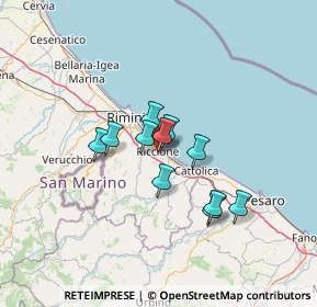 Mappa Viale Circonvallazione, 47924 Rimini RN, Italia (9.60273)