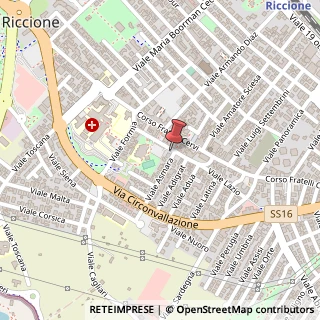 Mappa 47838 Riccione RN, Italia, 47838 Riccione, Rimini (Emilia Romagna)