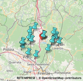 Mappa Via della Lora, 50031 Barberino di Mugello FI, Italia (10.065)